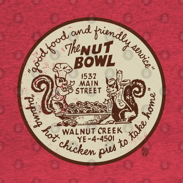 Vintage Nut Bowl Restaurant Walnut Creek CA by StudioPM71